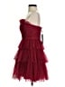 BCBGMAXAZRIA 100% Polyester Burgundy Cocktail Dress Size 4 - photo 5