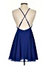 Silence and Noise 100% Polyester Solid Blue Cocktail Dress Size 0 - photo 2