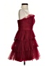 BCBGMAXAZRIA 100% Polyester Burgundy Cocktail Dress Size 4 - photo 4
