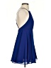 Silence and Noise 100% Polyester Solid Blue Cocktail Dress Size 0 - photo 4
