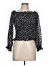 Juliana's 100% Polyester Black Long Sleeve Blouse Size L - photo 1