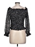 Juliana's 100% Polyester Black Long Sleeve Blouse Size L - photo 2