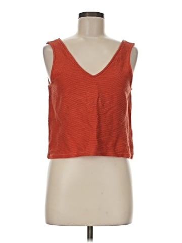 Madewell Organic Cotton Peekaboo-Back Crop Tank (view 1)