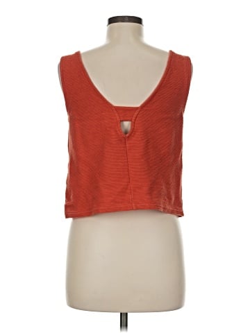 Madewell Organic Cotton Peekaboo-Back Crop Tank (view 2)