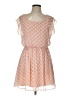 Iz Byer 100% Polyester Polka Dots Pink Casual Dress Size L - photo 1