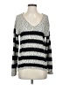 RDI Stripes Silver Pullover Sweater Size S - photo 1