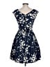 Closet Floral Blue Cocktail Dress Size 10 - photo 2