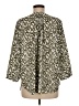 Jachs Girlfriend 100% Polyester Animal Print Green 3/4 Sleeve Blouse Size M - photo 2
