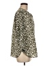 Jachs Girlfriend 100% Polyester Animal Print Green 3/4 Sleeve Blouse Size M - photo 4