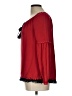 Tory Burch 100% Silk Red Blouse Size L - photo 6