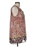 CAbi 100% Polyester Animal Print Brown Sleeveless Blouse Size M - photo 4