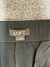 Ann Taylor LOFT 100% Polyester Solid Black Casual Pants Size L - photo 7