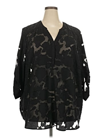 Torrid 3/4 Sleeve Blouse (view 1)