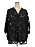 Torrid 100% Polyester Camo Black 3/4 Sleeve Blouse Size 4X Plus (4) - photo 1