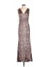 Badgley Mischka 100% Polyester Brown Cocktail Dress Size 4 - photo 1