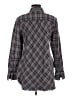 CAbi Plaid Gray Long Sleeve Button-Down Shirt Size M - photo 2