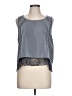 Zara Basic Blue Sleeveless Blouse Size L - photo 1