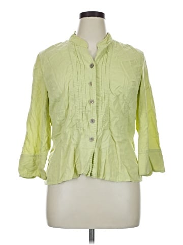 Requirements 3/4 Sleeve Button-Down Shirt (view 1)