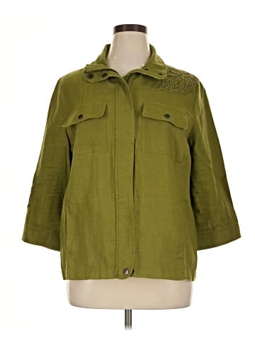 Chico's 3/4 Sleeve Button-Down Shirt (view 1)