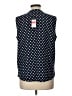 Adrianna Papell Polka Dots Blue Sleeveless Blouse Size L - photo 2