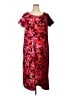 Bob Mackie Print Red Casual Dress Size 2X (petite) - photo 1