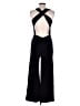 Socialite Solid Black Jumpsuit Size L - photo 2