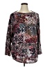 Ruby Rd. 100% Polyester Print Burgundy Pullover Sweater Size XL - photo 1
