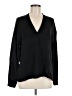 Vince. 100% Silk Black Long Sleeve Silk Top Size M - photo 1