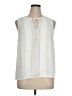 J.Crew 100% Polyester Ivory Sleeveless T-Shirt Size XL - photo 1