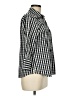 Assorted Brands Checkered-gingham Black 3/4 Sleeve Button-Down Shirt Size 6 - photo 4