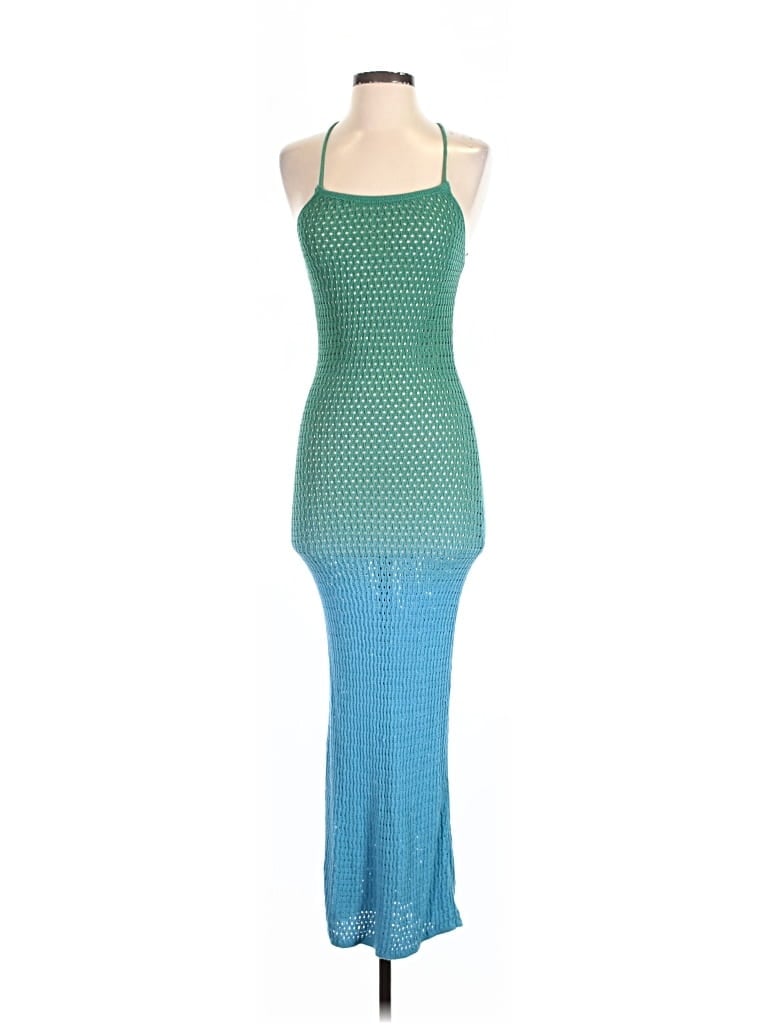 Pre-owned Fore Cocktail Dress In Teal