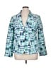 Talbots Checkered-gingham Blue Blazer Size 16 - photo 1