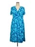 L.L.Bean Paisley Blue Casual Dress Size 2X - photo 1