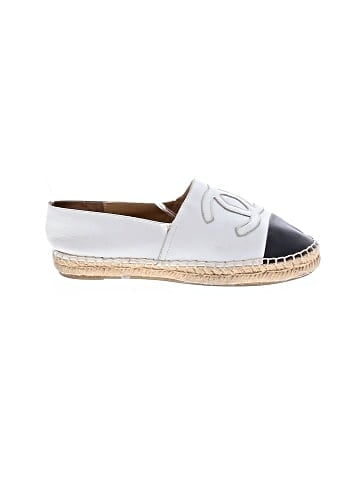 Chanel Leather espadrille slip-on flats (view 1)