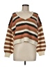 Madewell Stripes Brown Pullover Sweater Size M - photo 1