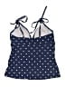 Kona Sol Polka Dots Blue Swimsuit Top Size L - photo 2