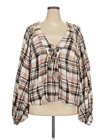 By Anthropologie Long Sleeve Blouse (view 1)