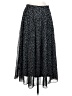 WD.NY 100% Polyester Polka Dots Black Casual Skirt Size S - photo 2
