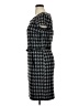 AB Studio Houndstooth Gray Casual Dress Size 14 - photo 5