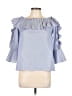 Assorted Brands Blue 3/4 Sleeve Blouse Size XS - photo 1
