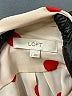 Ann Taylor LOFT Polka Dots Orange Long Sleeve Blouse Size L - photo 7
