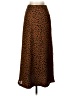 Vetta Animal Print Brown Casual Skirt Size XS - photo 1