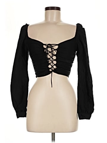 Blue Blush 3/4 Sleeve Blouse (view 1)
