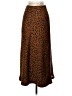 Vetta Animal Print Brown Casual Skirt Size XS - photo 2