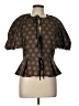 Antonio Melani Brown Short Sleeve Blouse Size 10 - photo 1