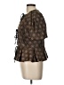 Antonio Melani Brown Short Sleeve Blouse Size 10 - photo 5
