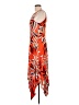 Spense Print Orange Cocktail Dress Size L - photo 5