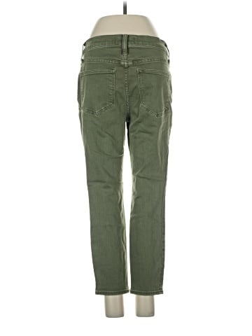 Madewell Petite 9" Mid-Rise Skinny Crop Jeans: Garment-Dyed Button-Front Edition (view 2)
