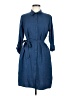 DKNY 100% Polyester Blue Casual Dress Size 6 - photo 1