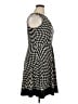AB Studio Houndstooth Black Cocktail Dress Size XL - photo 4